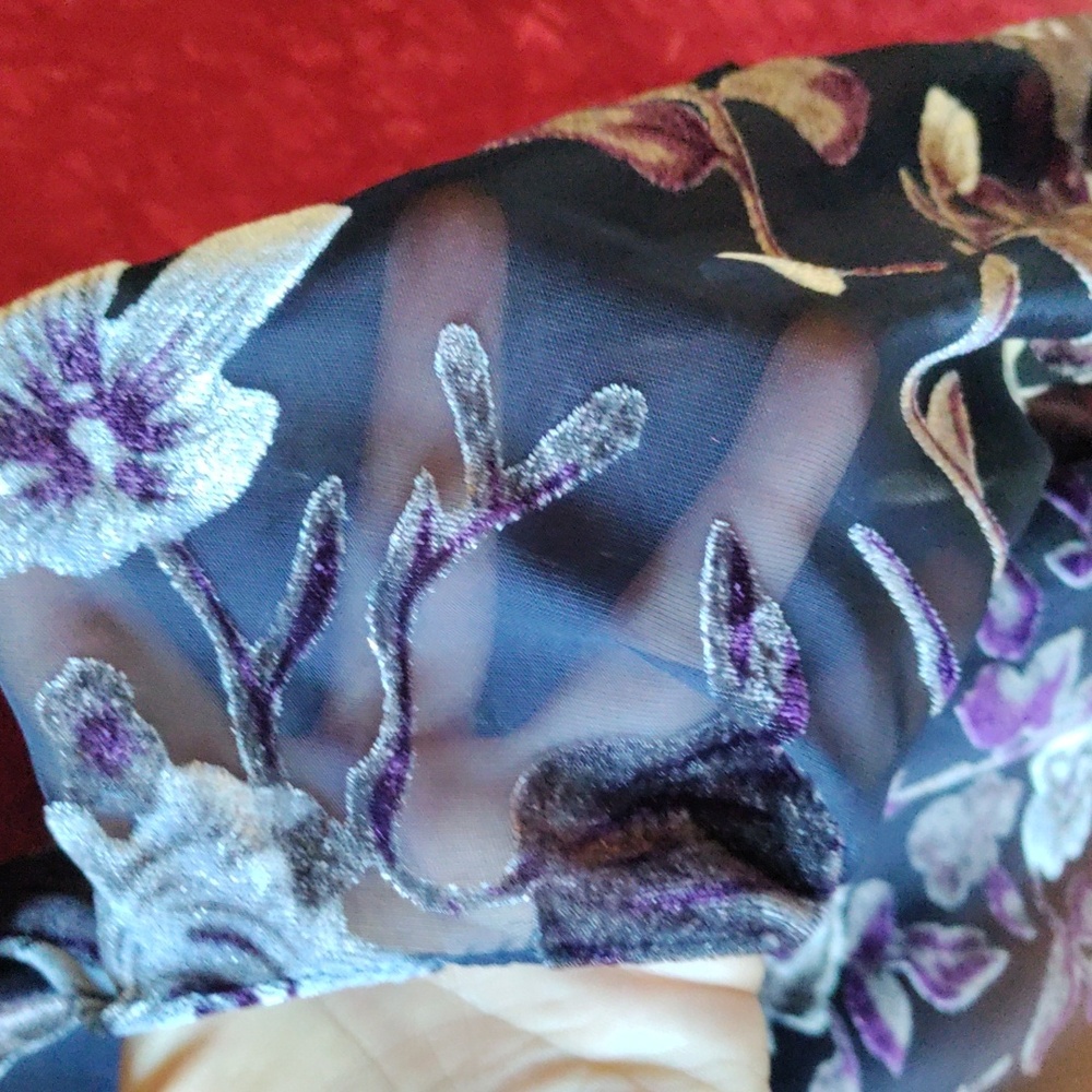 Design Lab Navy Blue Cold Shoulder Flutter Sleeve… - image 7